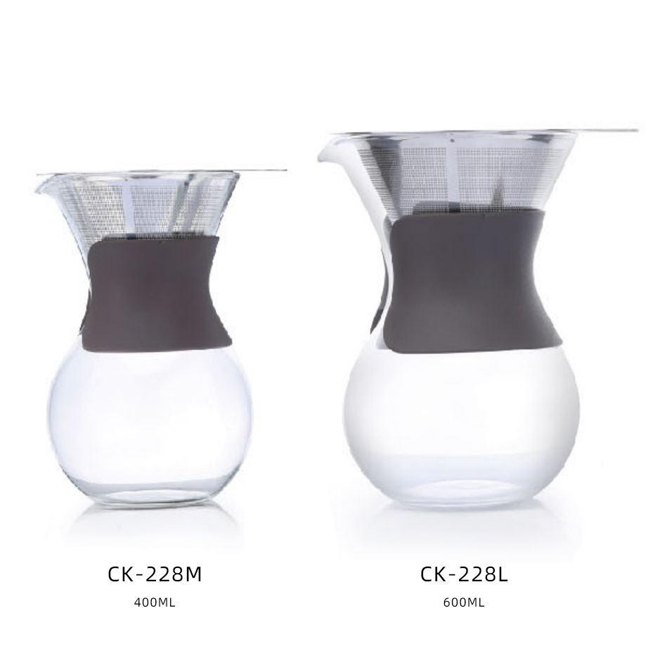 Glass coffee pot, 200 female 304 materia